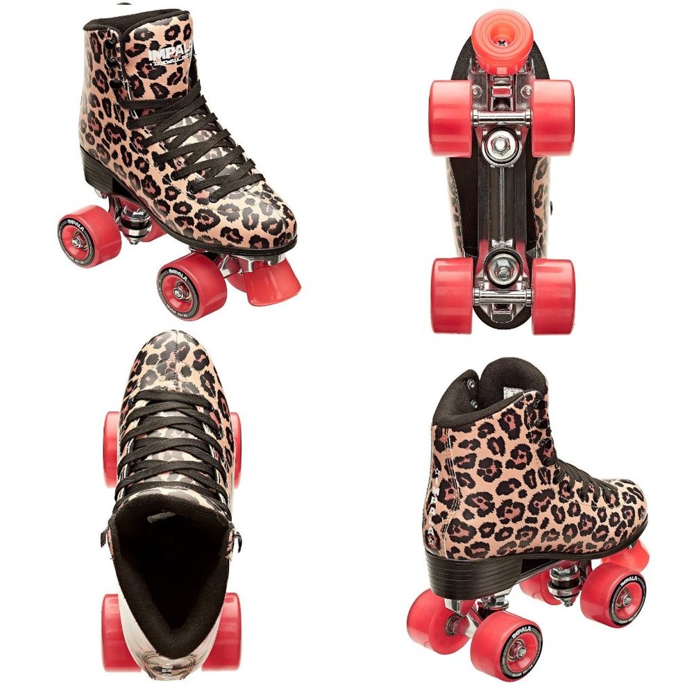 Size 10 Impala Quad Sidewalk Roller Skates Skating Leopard Cheetah Print Summer - Picture 13 of 13